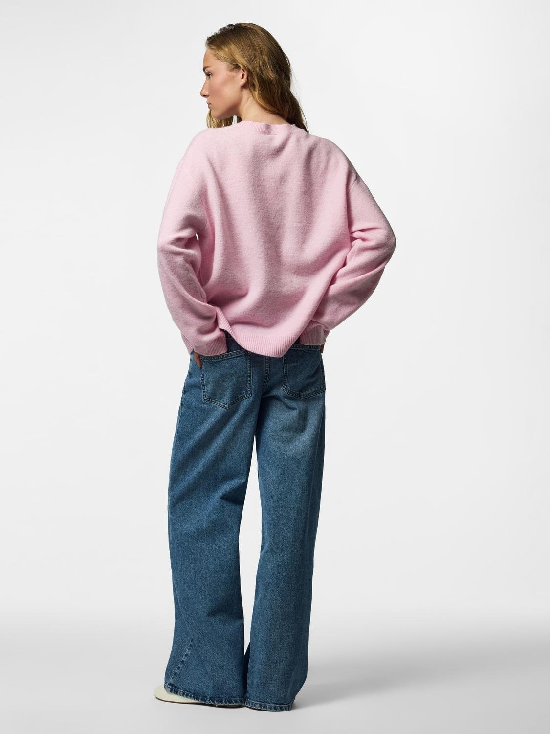PCSALLY Knitted Top - Roseate Spoonbill - VERO MODA & VILA Bergvik